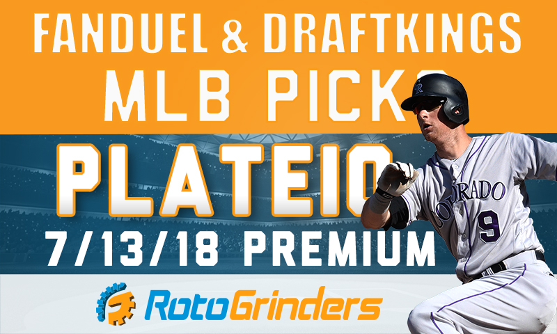FanDuel & DraftKings PlateIQ: Friday, July 13th