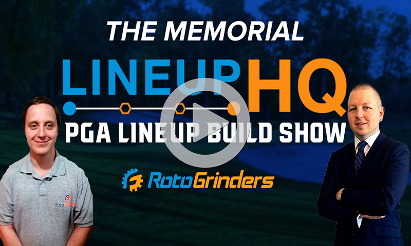PGA LineupHQ Build Show - 2020 The Memorial (FREE)
