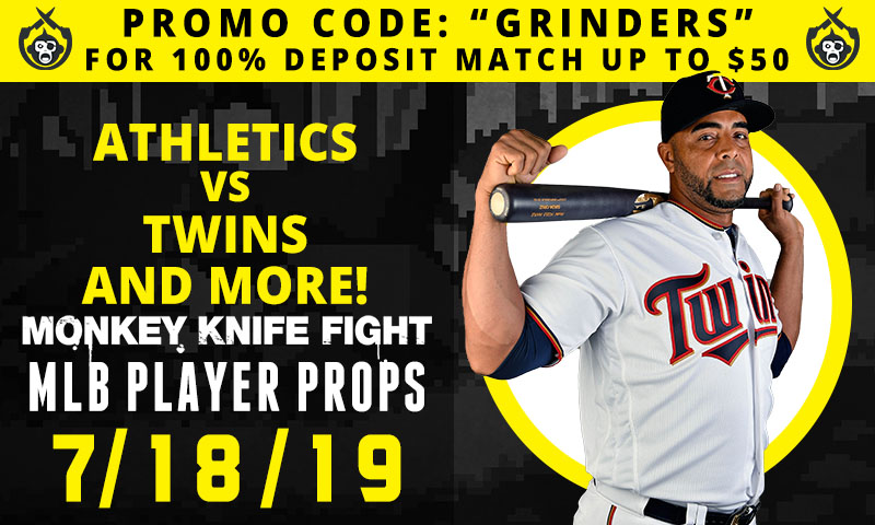 MLB Player Props - Monkey Knife Fight: Thursday, July 18th