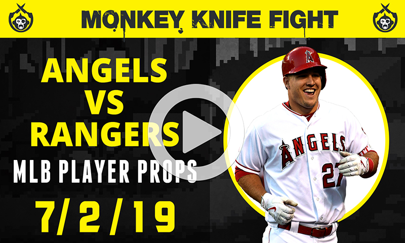MLB Player Props - Monkey Knife Fight: Tuesday, July 2nd
