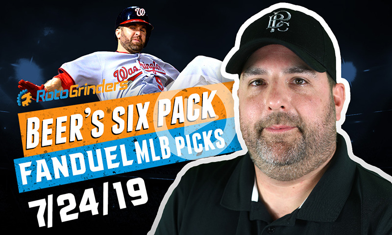FanDuel MLB Six-Pack: Wednesday, July 24th