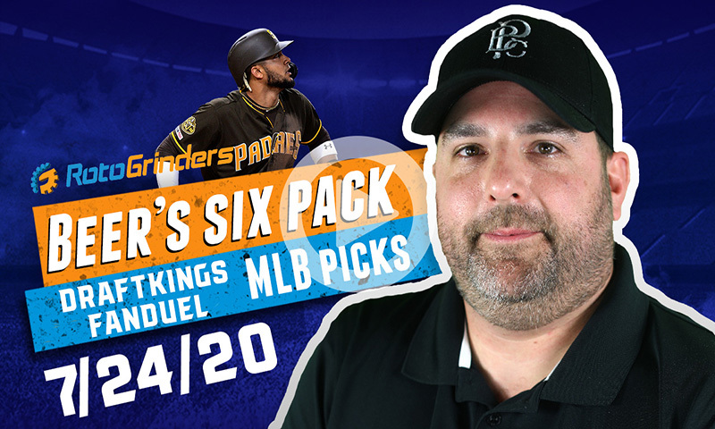 DraftKings and FanDuel MLB Six-Pack: Friday, July 24th