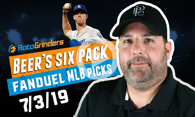 FanDuel MLB Six-Pack: Wednesday, July 3rd