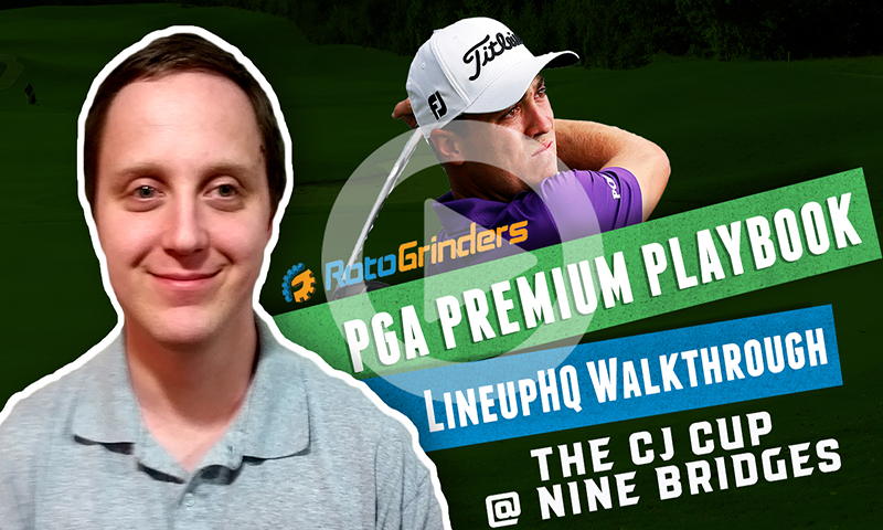 PGA LineupHQ Walkthrough: 2019 THE CJ CUP @ NINE BRIDGES