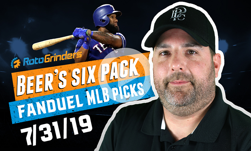 FanDuel MLB Six-Pack: Wednesday, July 31st