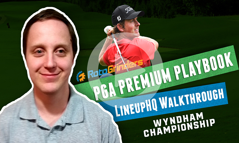PGA LineupHQ Walkthrough: 2019 Wyndham Championship