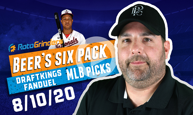 DraftKings and FanDuel MLB Six-Pack: Monday, August 10th