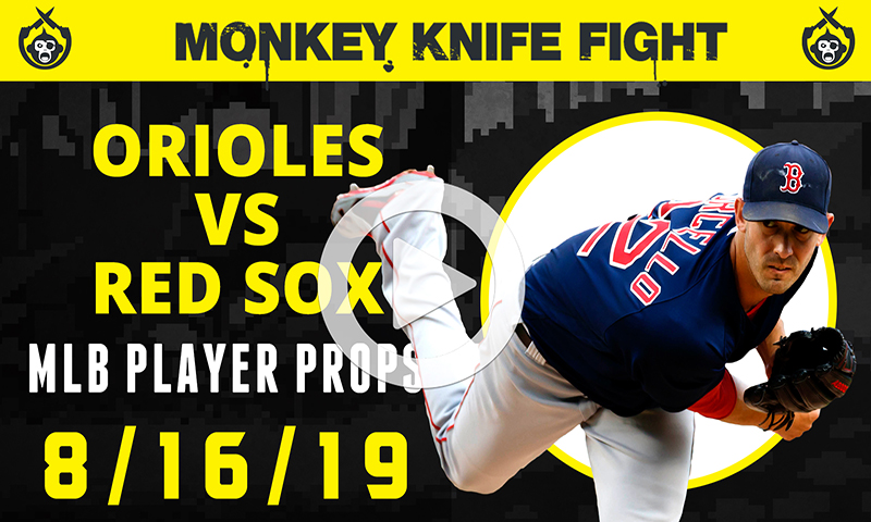 MLB Player Props - Monkey Knife Fight: Friday, August 16th