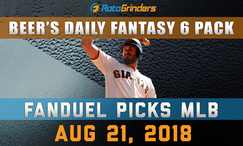 MLB Six-Pack: Tuesday, August 21st