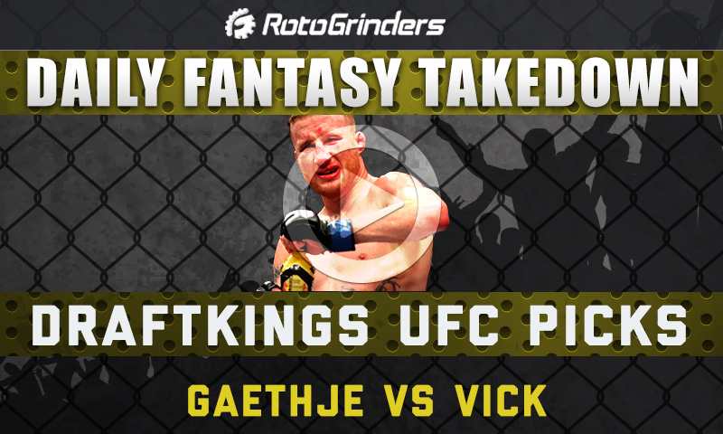 Daily Fantasy Takedown: UFC Fight Night - Gaethje vs Vick