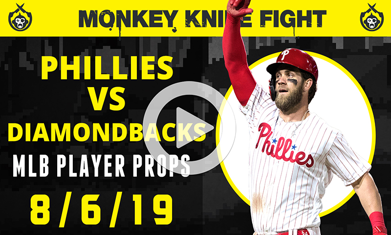 MLB Player Props - Monkey Knife Fight: Tuesday, August 6th