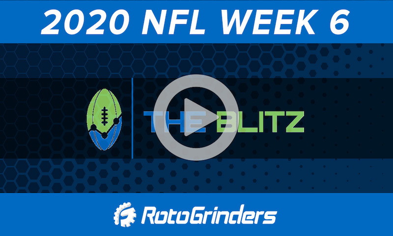 The BLITZ Show - 2020 NFL Week 6 DFS Picks and Analysis