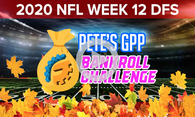 Bankroll Challenge Build Show - DraftKings NFL Week 12 Single Entry Strategy w/ Mike Leone