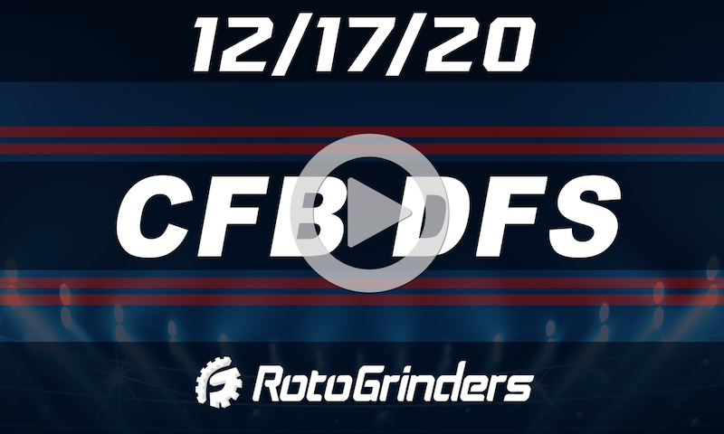 RotoGrinders CFB Premium Breakdown Show: 12/17/20