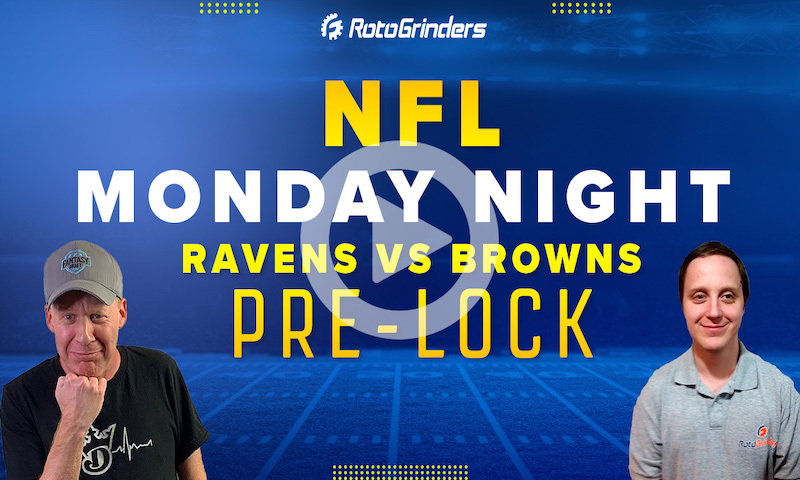 Ravens vs Browns | Monday Night Showdown NFL Week 14: RotoGrinders