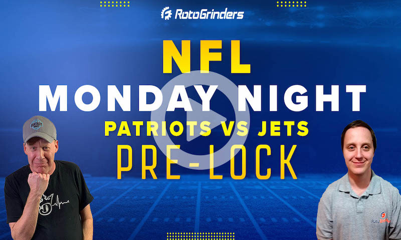 Patriots vs Jets | Monday Night Showdown NFL Week 9: RotoGrinders