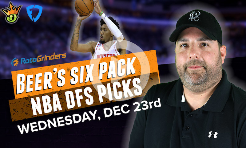 DraftKings and FanDuel NBA Six-Pack: Wednesday, December 23rd