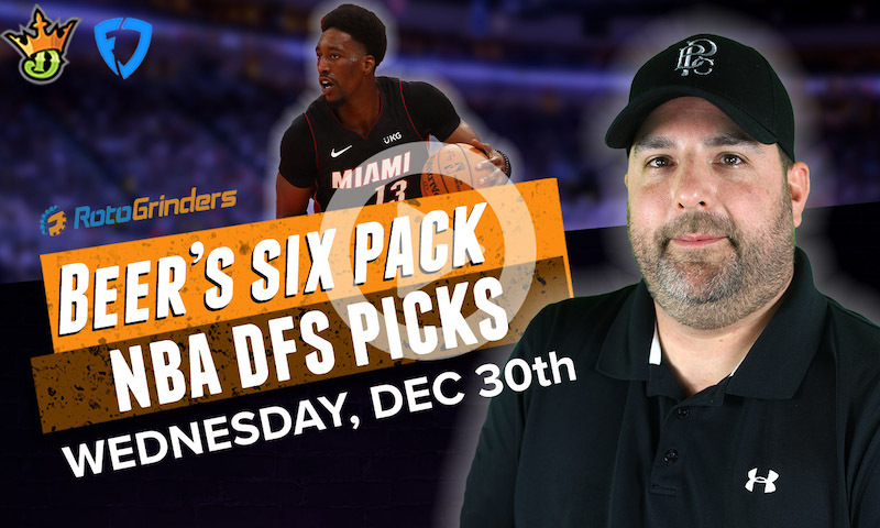 DraftKings and FanDuel NBA Six-Pack: Wednesday, December 30th
