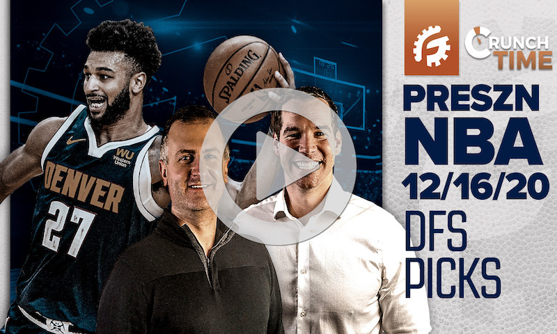 NBA Pre-Season FanDuel & DraftKings DFS 12/16/20 - Crunch Time: RotoGrinders