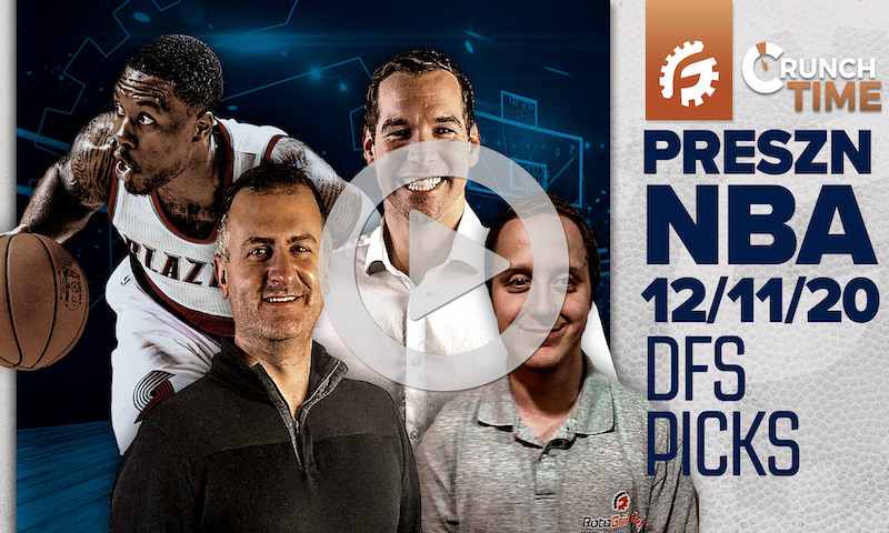 NBA Pre-Season FanDuel & DraftKings DFS 12/11/20 - Crunch Time: RotoGrinders