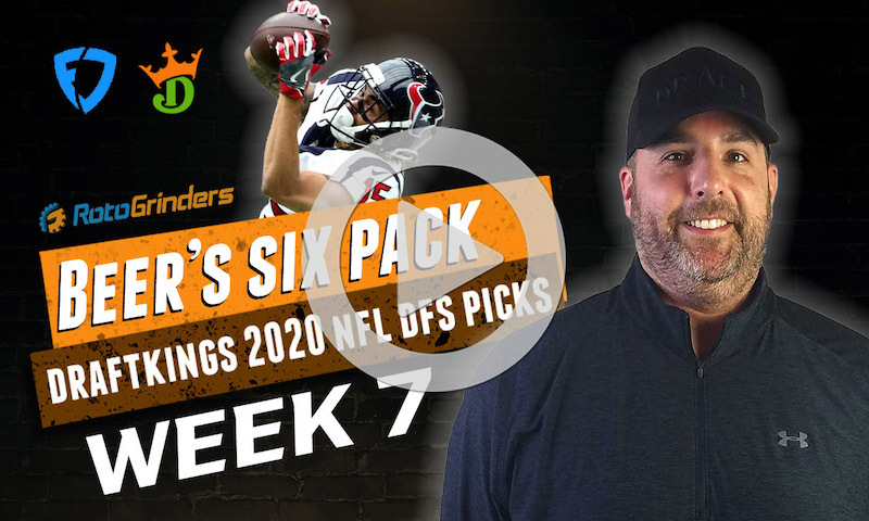 DraftKings and FanDuel NFL Six-Pack: Week 7