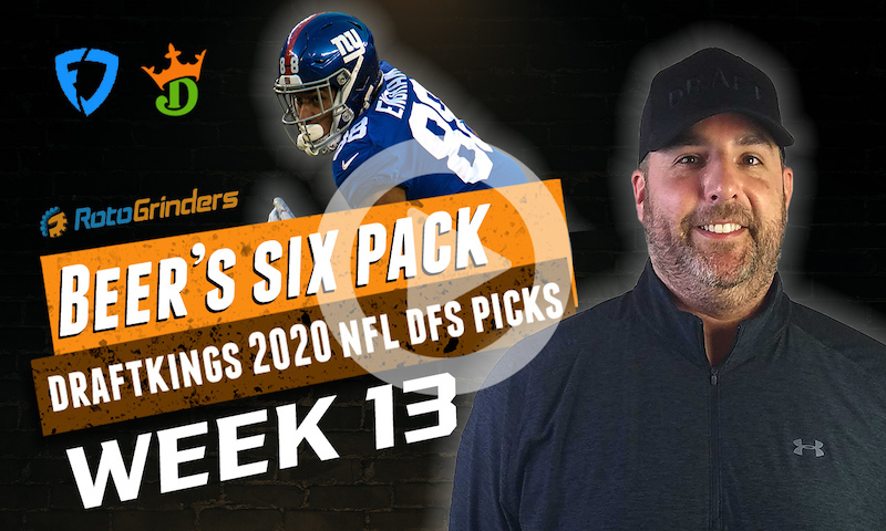 DraftKings and FanDuel NFL Six-Pack: Week 13