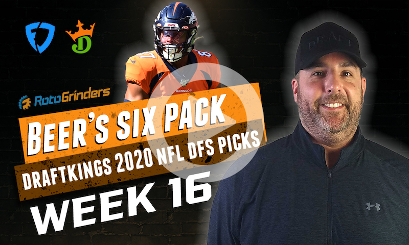 DraftKings and FanDuel NFL Six-Pack: Week 16