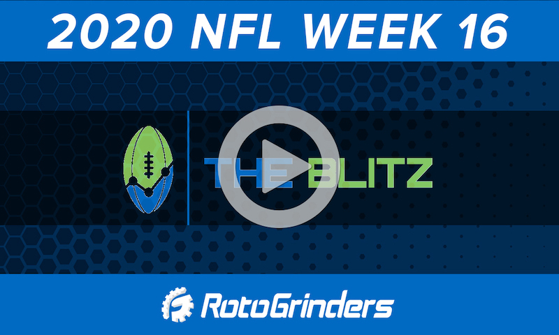 THE BLITZ Show - 2020 NFL Week 16 DFS Picks and Analysis