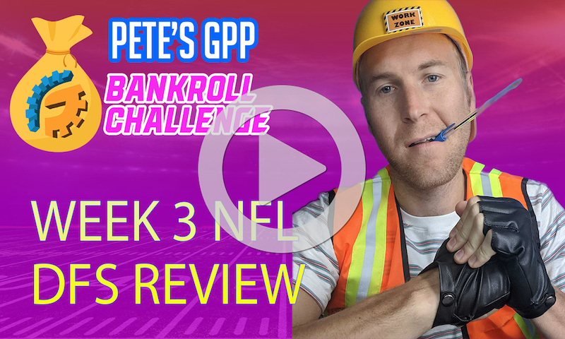 2020 NFL Week 3 DraftKings Lineup Review
