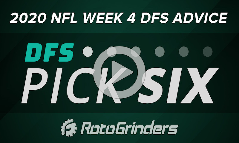 Pick 6 - FanDuel NFL Week 4 Picks and Strategy