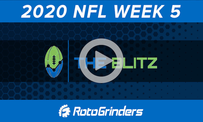 The BLITZ Show - 2020 NFL Week 5 DFS Picks and Analysis