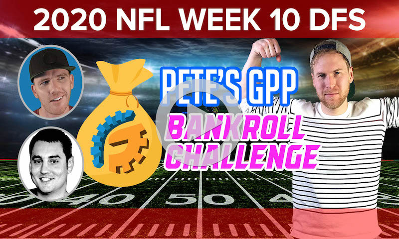 Bankroll Challenge Build Show - DraftKings NFL Week 10 Single Entry Strategy