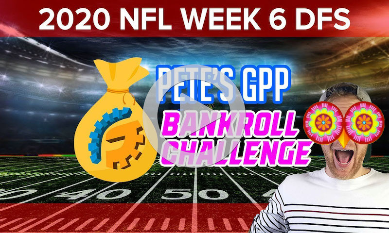 Bankroll Challenge Build Show - DraftKings NFL Week 6 Single Entry Strategy w/ Andrew Wiggins