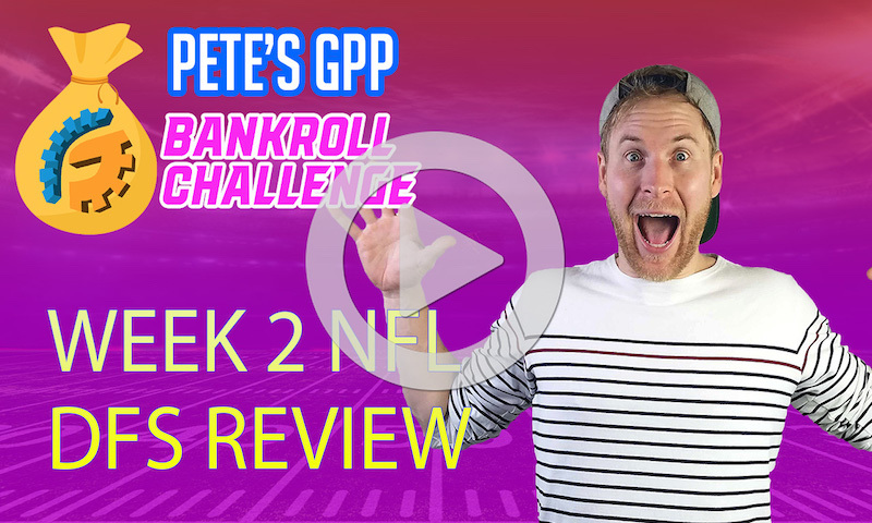 Pete Smashed In The Spy (18th Place!) - 2020 NFL Week 2 DraftKings Lineup Review