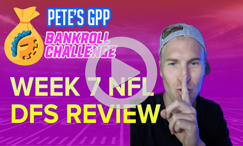 Bankroll Challenge - NFL Week 7 DraftKings Lineup Review