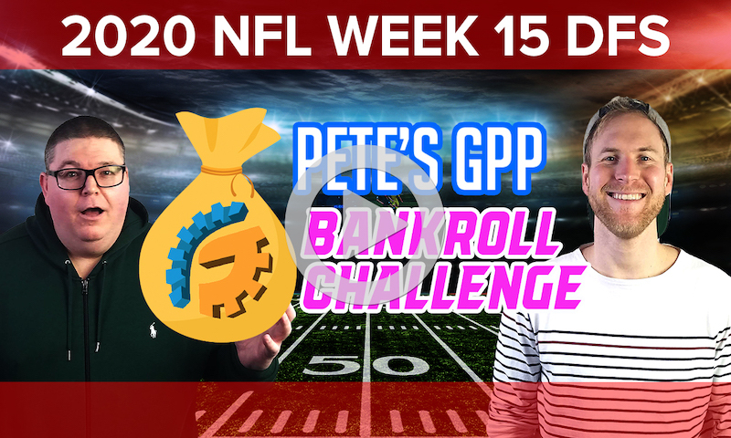 Bankroll Challenge Build Show - DraftKings NFL Week 15 Single Entry Strategy w/ Dean78904