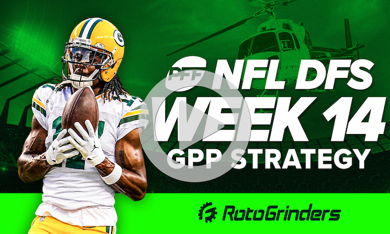 DraftKings NFL DFS Week 14 GPP Strategy: Pro Football Focus - RotoGrinders