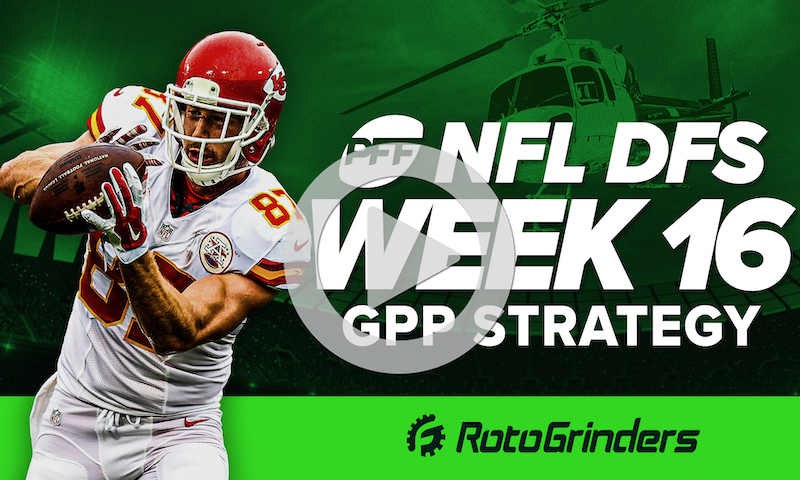 DraftKings NFL DFS Week 16 GPP Strategy: Pro Football Focus - RotoGrinders