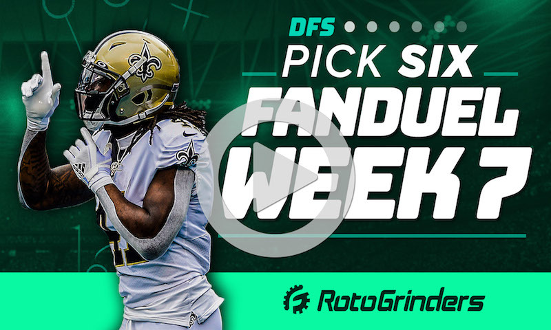 Pick 6 - FanDuel NFL Week 7 DFS Picks and Strategy - RotoGrinders