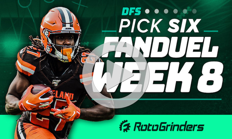 Pick 6 - FanDuel NFL Week 8 DFS Picks and Strategy - RotoGrinders