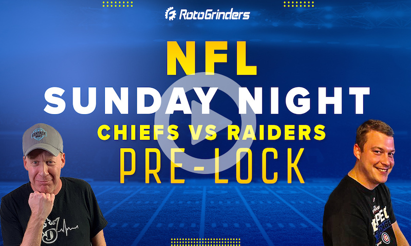 Chiefs vs Raiders | Sunday Night Showdown NFL Week 11 DFS Picks - RotoGrinders
