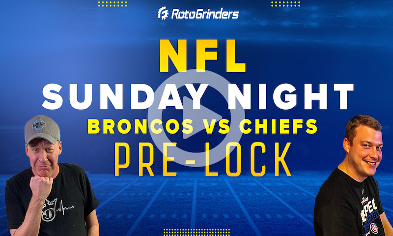 Broncos vs Chiefs | Sunday Night Showdown NFL Week 13 DFS Picks - RotoGrinders