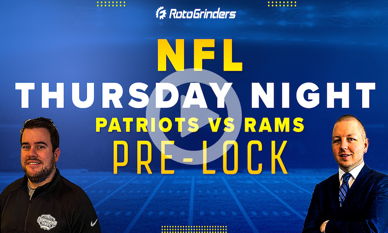 Patriots vs Rams | Thursday Night Showdown NFL Week 14 DFS Picks - RotoGrinders