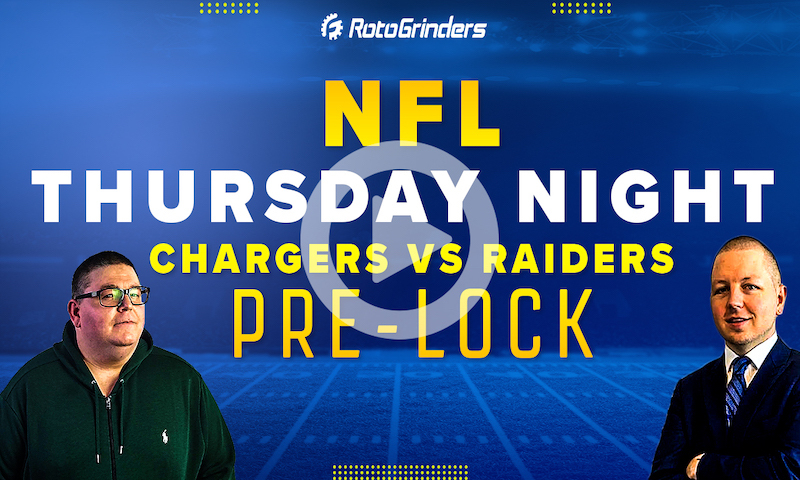 Chargers vs Raiders | Thursday Night Showdown NFL Week 15 DFS Picks - RotoGrinders