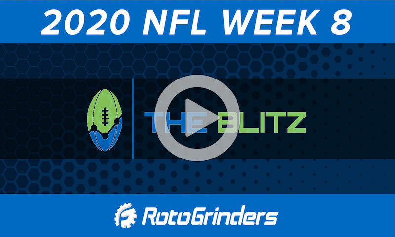 The BLITZ Show - 2020 NFL Week 8 DFS Picks and Analysis