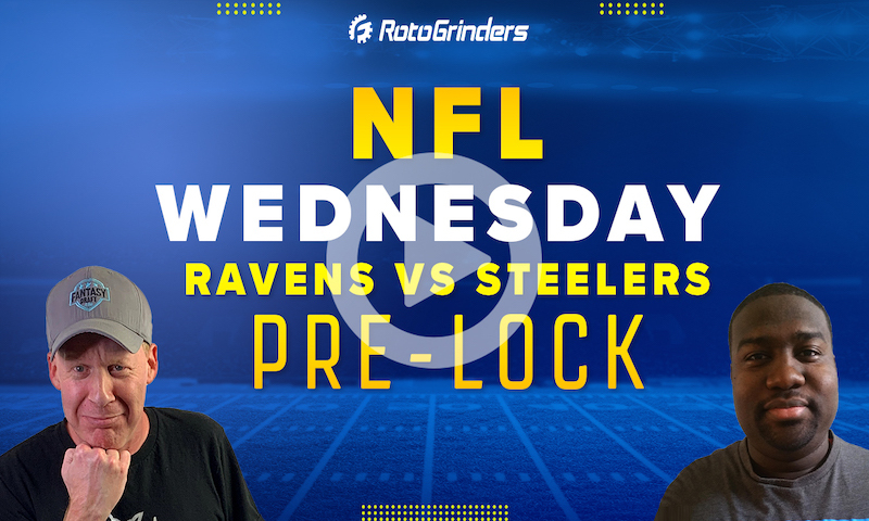 Ravens vs Steelers | Wednesday Showdown NFL Week 12: RotoGrinders
