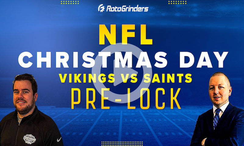 Vikings vs Saints | Christmas Day Showdown NFL Week 16 DFS Picks - RotoGrinders