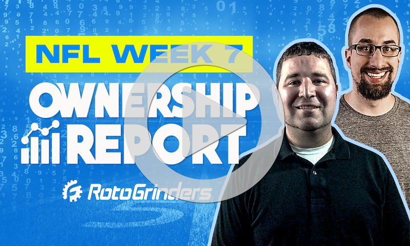 NFL Week 7 DFS Ownership Report