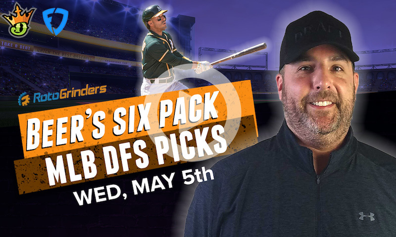 DraftKings and FanDuel MLB Six-Pack: 5/5/21