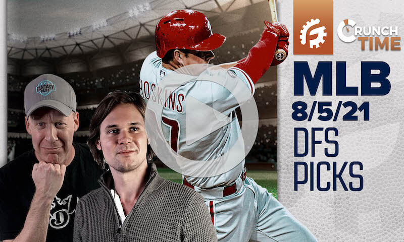 FREE AM MLB Crunch Time - DFS Pre-Lock Show: 8/5/2021